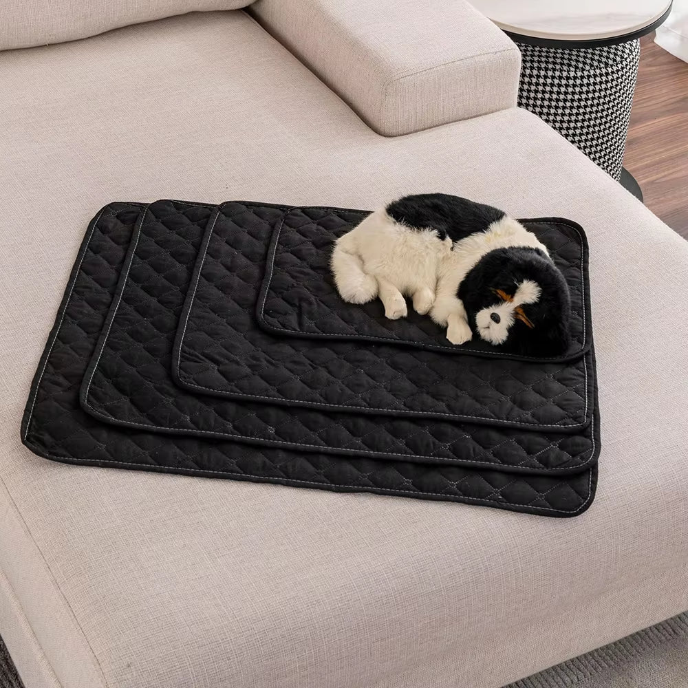1PC Summer Pet Mat Kennel Mat Plaid Waterproof Mat Household Cat and Dog Sofa Mattress